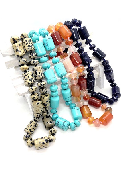 10X14MM Tarzı Sodalit Nefis Doğal Taş Silindirik Akik Boncuk Kolye Abaküs Boncuk Charm Kristal Moda Takı Bayanlar Aksesuarları (Yurt Dışından) fırsatları