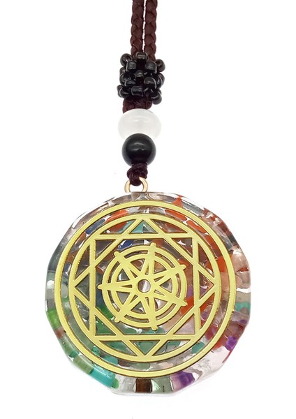 50CM Tarzı L Boyutu Meditasyon Denge Kolye Chakela Orgonit Reiki Enerji Jeneratörü Orgon Muska Kolye Akra Kolye Kolye Takı (Yurt Dışından)