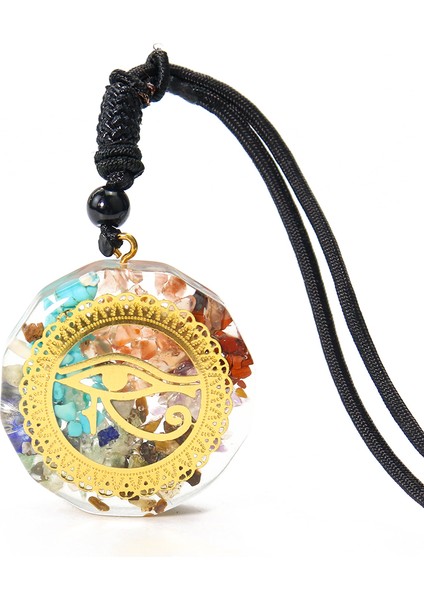 A Doğal Yarı Değerli Taş Orgon Kolye Kuvars Çakıl Kolye Sri Yantra Metatron Küp Horus Göz Orgonit Kadın Takı Hediye (Yurt Dışından) modelleri
