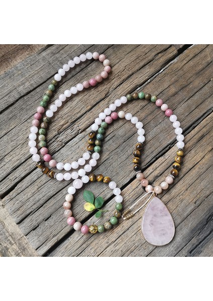 Bileklik 8mm Sunstone Yeşil Jasper Boncuk, Gül Kuvars Kolye, Dua Bileklik, Yoga Kolye, Tatlı ve Romantik Boncuk, Aşk Şifa Takı (Yurt Dışından)