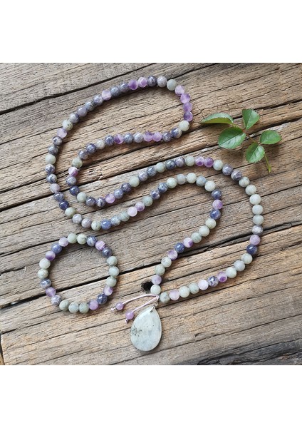 Kolye 8mm Kordiyerit Ametist Taş Boncuk, Labradorit Kolye, Dua Bileklik, Barış ve Meditasyon Kolye, Şifa Takı, Yoga Boncuk (Yurt Dışından) fiyatları
