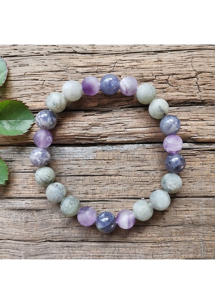 Kolye 8mm Kordiyerit Ametist Taş Boncuk, Labradorit Kolye, Dua Bileklik, Barış ve Meditasyon Kolye, Şifa Takı, Yoga Boncuk (Yurt Dışından) modelleri