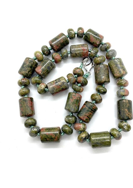 10X14MM Tarzı Unakit Nefis Doğal Taş Silindirik Akik Boncuk Kolye Abaküs Boncuk Charm Kristal Moda Takı Bayanlar Aksesuarları (Yurt Dışından)