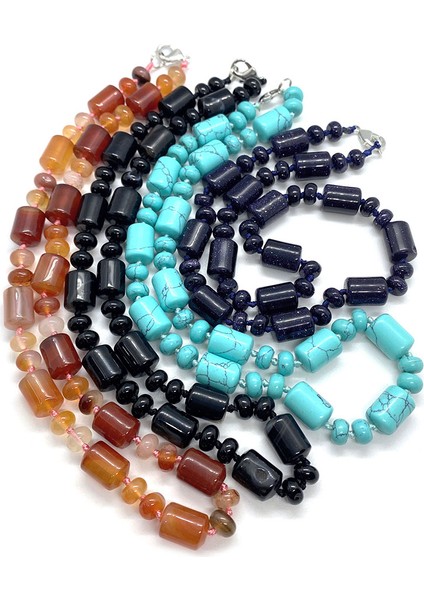 10X14MM Tarzı Unakit Nefis Doğal Taş Silindirik Akik Boncuk Kolye Abaküs Boncuk Charm Kristal Moda Takı Bayanlar Aksesuarları (Yurt Dışından) fırsatları