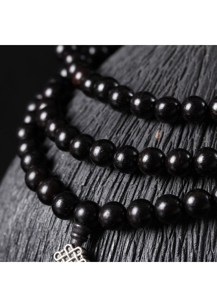Kırmızı Kahverengi Doğal Otantik Afrika Abanoz Mor Sandal Ağacı 108 Bilezik Erkek ve Kadın Boncuk (Yurt Dışından) modelleri
