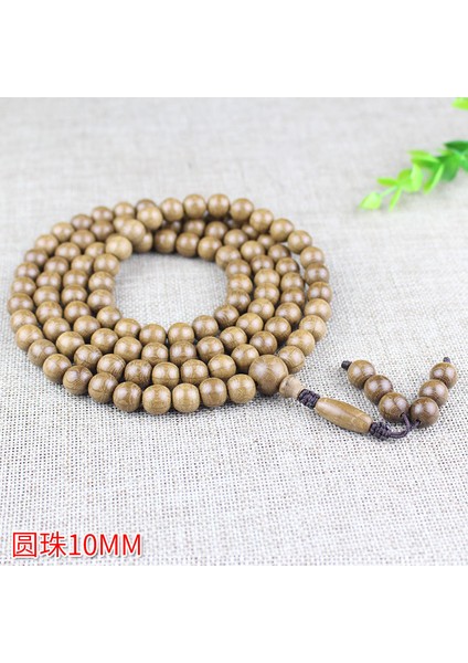 10 mm Wutai Dağı Altı Yol Ahşap Bilezik 108 Buda Boncuk Namaz Boncuk Mala Kolye (Yurt Dışından)
