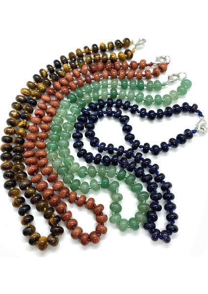 5X9MM Tarzı Amazonit Doğal Taş Kristal Kolye Basık Boncuk Bayanlar Akik Kolye Kolye Takı Kaplan Gözü Opal Hediye Çekicilik 5x8 mm (Yurt Dışından) modelleri