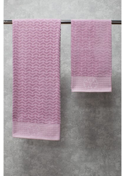 Gül Kurusu 2 Li Kadife Banyo Seti 50X90 cm - 90X150 cm Armada