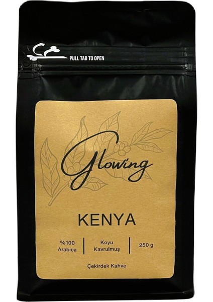 Kenya Koyu Kavrulmuş Çekirdek Kahve (Öğütülmemiş) Arabica 250 gr