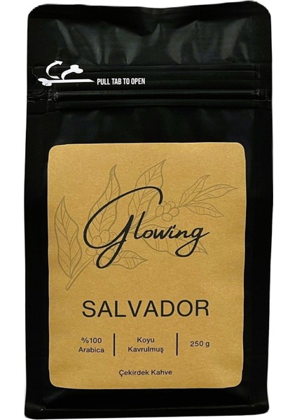 Salvador Koyu Kavrulmuş Çekirdek Kahve (Öğütülmemiş) Arabica 250 gr