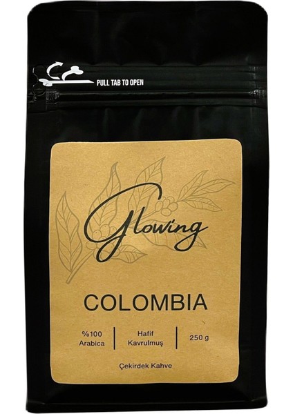 Colombia Hafif Kavrulmuş Çekirdek Kahve (Öğütülmemiş) Arabica 250 gr