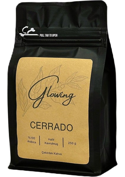 Cerrado Hafif Kavrulmuş Çekirdek Kahve (Öğütülmemiş) Arabica 250 gr