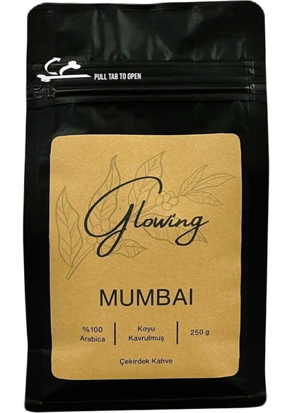 Mumbai Koyu Kavrulmuş Çekirdek Kahve (Öğütülmemiş) Arabica 250 gr