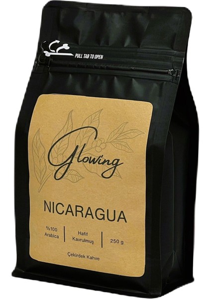 Nicaragua Hafif Kavrulmuş Çekirdek Kahve (Öğütülmemiş) Arabica 250 gr