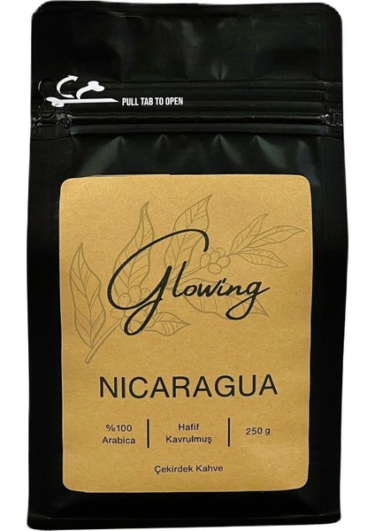 Nicaragua Hafif Kavrulmuş Çekirdek Kahve (Öğütülmemiş) Arabica 250 gr