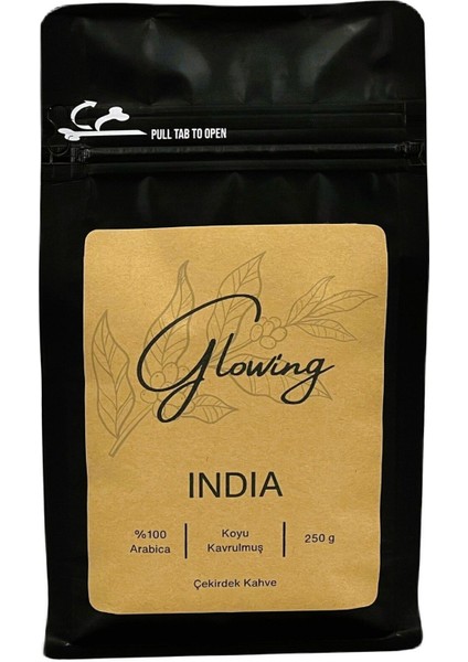 India Koyu Kavrulmuş Çekirdek Kahve (Öğütülmemiş) Arabica 250 gr