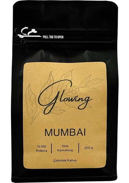 Mumbai Orta Kavrulmuş Çekirdek Kahve (Öğütülmemiş) Arabica 250 gr