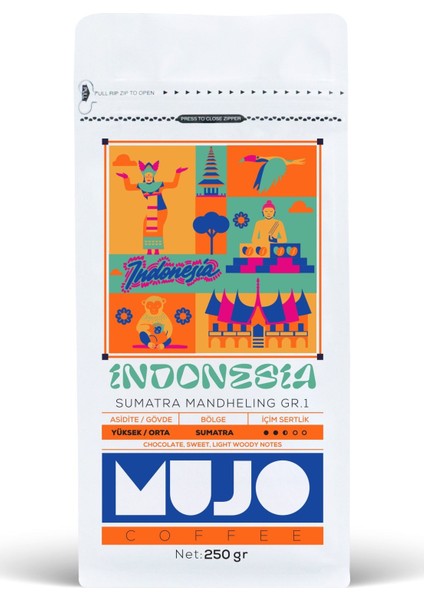 Indonesia Sumatra Mandheling gr.1 Çekirdek KAHVE-250gr