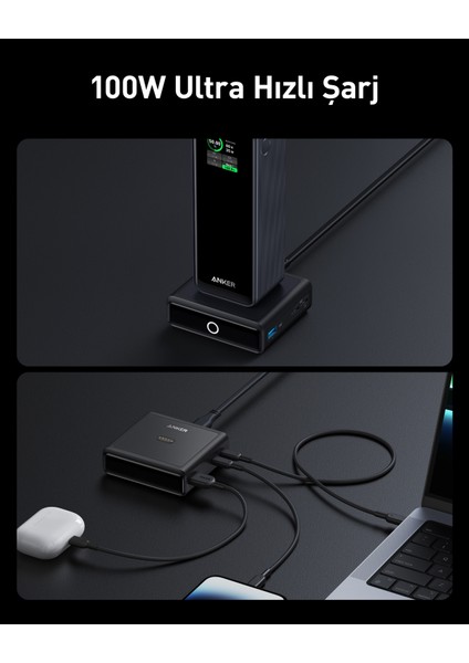 Prime Powerbank Uyumlu Anker 100W Şarj Tabanı