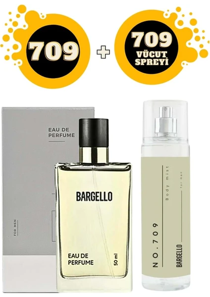 709 Edp Oriental 50 ml Erkek Kokusu + NO:709 210 ml Body Mist Vücut Spreyi