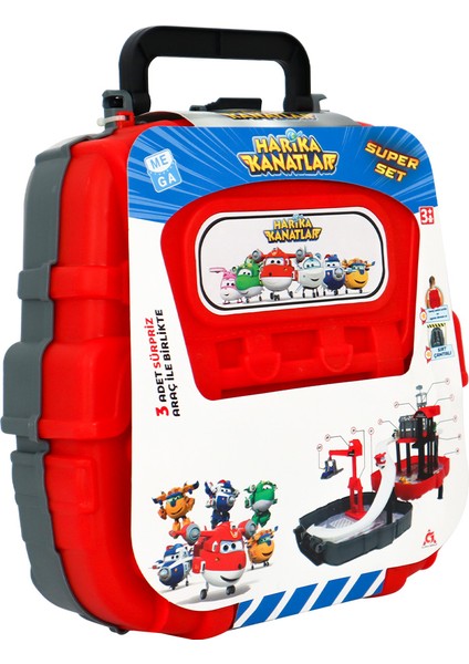 Çantalı Süper Garaj Set Kırmızı fırsatları