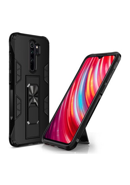 Redmi Note 8 Pro Stantlı ve Tam Koruma Sağlayan Şık Volve Premium Sert Silikon Kılıf