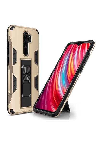 Redmi Note 8 Pro Stantlı ve Tam Koruma Sağlayan Şık Volve Premium Sert Silikon Kılıf