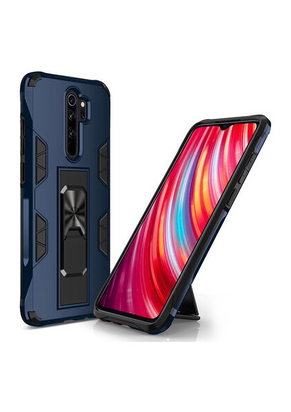 Redmi Note 8 Pro Stantlı ve Tam Koruma Sağlayan Şık Volve Premium Sert Silikon Kılıf