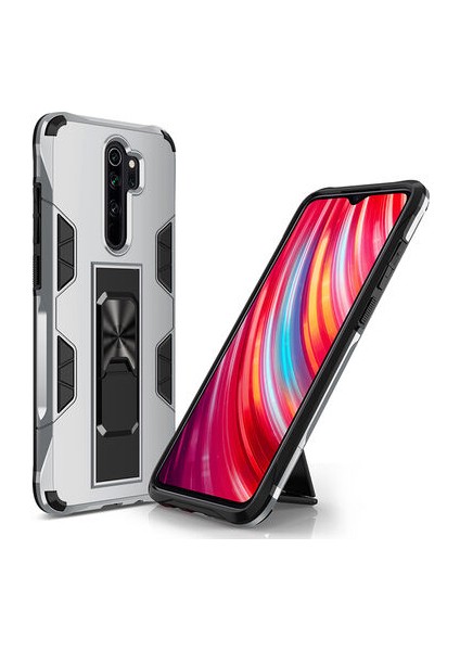 Redmi Note 8 Pro Stantlı ve Tam Koruma Sağlayan Şık Volve Premium Sert Silikon Kılıf