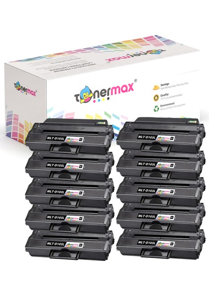 Samsung MLT-D103L Muadil Toner 10'lu Paket / ML2950 / ML2955 / SCX-4726 / SCX-4729 / ML2951