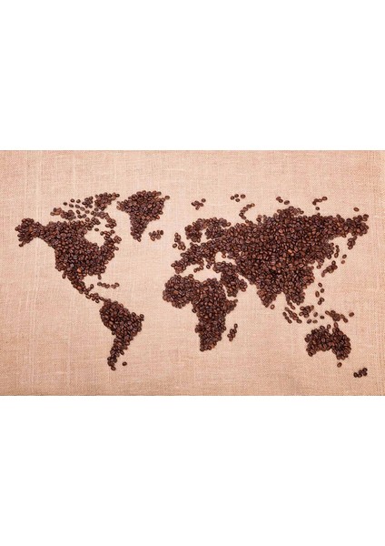 Kahve Çekirdeği Dünya Haritası indirimleri