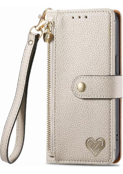 Samsung Galaxy C55 5g Için Flip Case Cüzdan Aşk Deri Kılıf Fermuar (Yurt Dışından)