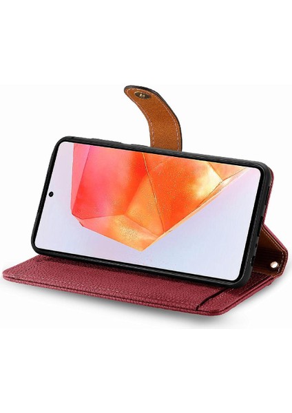 Samsung Galaxy C55 5g Için Flip Case Cüzdan Aşk Deri Kılıf Fermuar (Yurt Dışından)