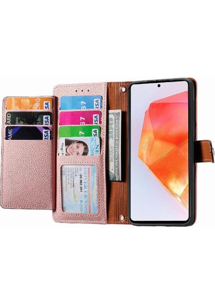 Samsung Galaxy C55 5g Için Flip Case Cüzdan Aşk Deri Kılıf Fermuar (Yurt Dışından)