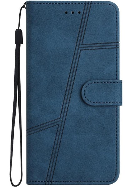 IPhone 13 Için Flip Case Mini Bilek Kayışı Tam Koruma Cüzdan Pu Deri (Yurt Dışından)