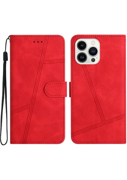 IPhone 14 Için Flip Case Pro Max Kart Yuvaları Tutucu Manyetik Cüzdan Pu Tam (Yurt Dışından)