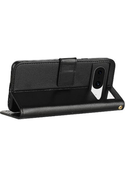 Google Piksel 8 Kickstand Bilek Kayışı Kart Tutucu Manyetik Pu Için Filp Durumda (Yurt Dışından) modelleri