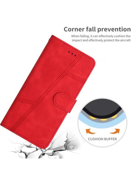 IPhone 13 Için Flip Case Flip Folio Tam Koruma Kartı Yuvaları Tutucu Bilek (Yurt Dışından)