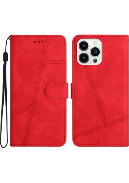 IPhone 12 Için Flip Case Pro Max Bilek Kayışı Flip Folio Tam Koruma Pu (Yurt Dışından)