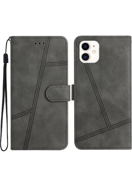 IPhone 12 Için Flip Case Cüzdan Pu Deri Tam Koruma Flip Folio Kart (Yurt Dışından)
