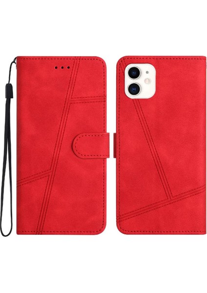 IPhone 11 Için Flip Case Bilek Kayışı Flip Folio Cüzdan Pu Deri Tam Kart (Yurt Dışından)