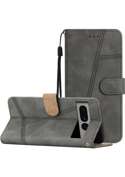 Google Piksel 7 Pro Için Flip Case Tam Koruma Cüzdan Pu Deri Kart (Yurt Dışından)