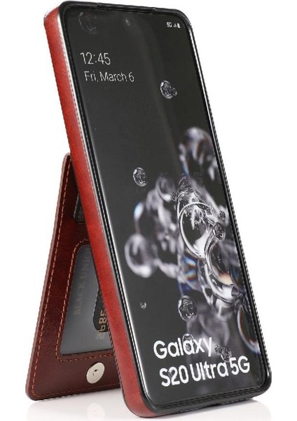 Samsung Galaxy S20 Ultra Manyetik Toka Kickstand Kılıf ile Uyumlu (Yurt Dışından)
