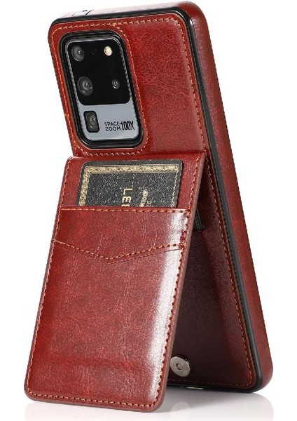 Samsung Galaxy S20 Ultra Manyetik Toka Kickstand Kılıf ile Uyumlu (Yurt Dışından)