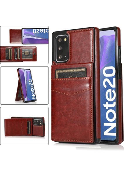 Samsung Galaxy Note 20 Premium Deri Manyetik Toka ile Uyumlu (Yurt Dışından)