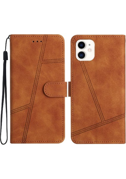 IPhone 12 Için Flip Case Cüzdan Pu Deri Tam Koruma Flip Folio Kart (Yurt Dışından)