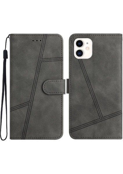 IPhone 12 Için Flip Case Mini Flip Folio Kart Yuvaları Tutucu Manyetik Cüzdan (Yurt Dışından)