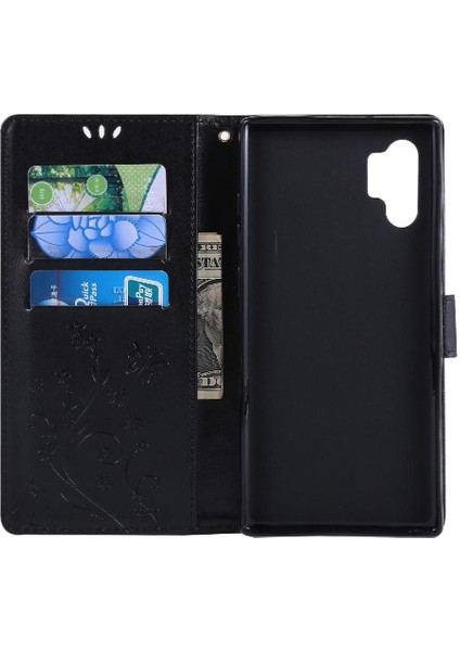 Samsung Galaxy Not 10 Artı Pu Deri Kickstand Manyetik Için Filp Durumda (Yurt Dışından)