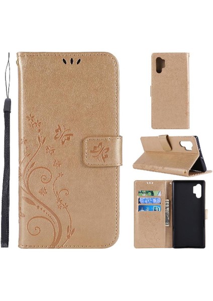 Samsung Galaxy Not 10 Artı Pu Deri Kickstand Manyetik Için Filp Durumda (Yurt Dışından)