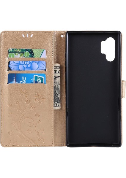 Samsung Galaxy Not 10 Artı Pu Deri Kickstand Manyetik Için Filp Durumda (Yurt Dışından)